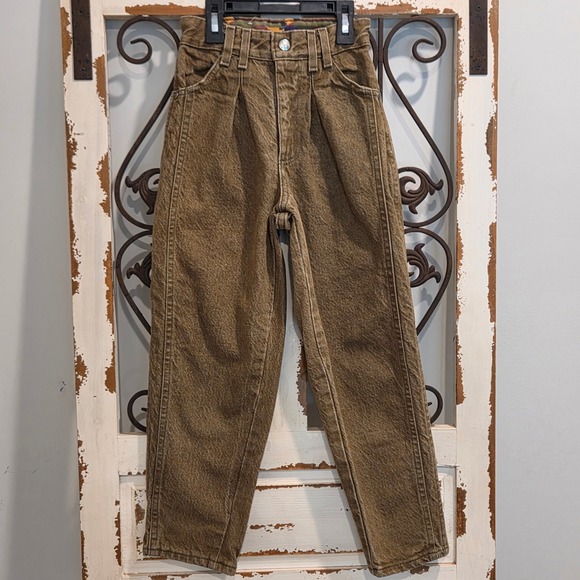 Cotler Other - Vintage Cotler Blues Alley Boys Brown Acid Wash Pleated Jeans 8S Made in USA